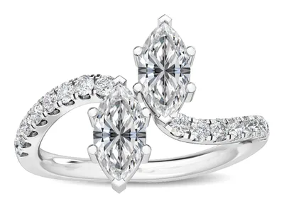 Vivienne Mixed-Cut Lab-Grown Diamond Ring in white gold