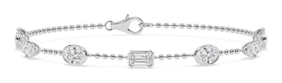 Medley Mixed Shape Lab-Grown Diamond Bracelet in white gold