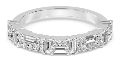 Sylvie Mixed-Cut Lab-Grown Diamond Ring in white gold