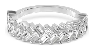 Celina Baguette Lab-Grown Diamond Ring in white gold