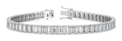 Prism Radiant Lab-Grown Diamond Bracelet in white gold