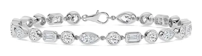 Harmony Mixed Shape Lab-Grown Diamond Bracelet in white gold