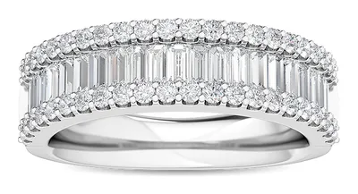 Aster Mixed-Cut Lab-Grown Diamond Ring in white gold