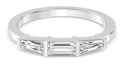 Elise Baguette Lab-Grown Diamond Ring in white gold