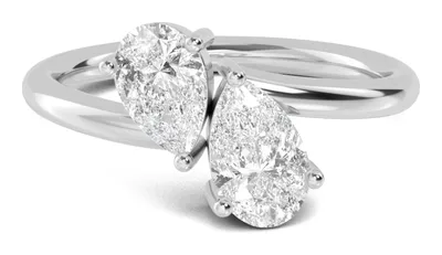 Juliette Pear Lab-Grown Diamond Ring in white gold