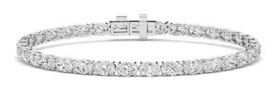 Contour Oval Lab-Grown Diamond Bracelet in white gold