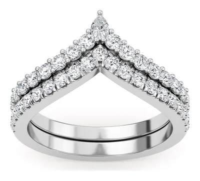 Violetta Mixed-Cut Lab-Grown Diamond Ring in white gold
