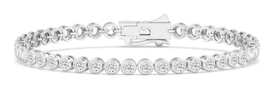 Classic Round Lab-Grown Diamond Bracelet in white gold