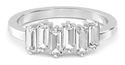 Alina Baguette Lab-Grown Diamond Ring in white gold