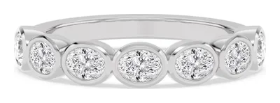 Ottilie Oval Lab-Grown Diamond Ring in white gold