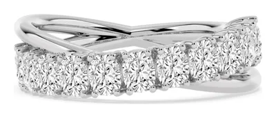 Odette Long Cushion Lab-Grown Diamond Ring in white gold