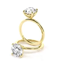 Rain Six Claw Solitaire engagement ring in 18kt yellow gold thumbnail 1