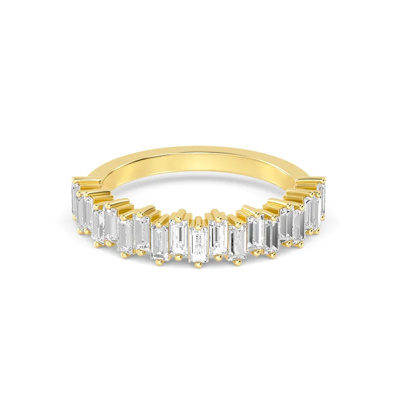 Margot Baguette Lab-Grown Diamond Ring in yellow gold — view 1
