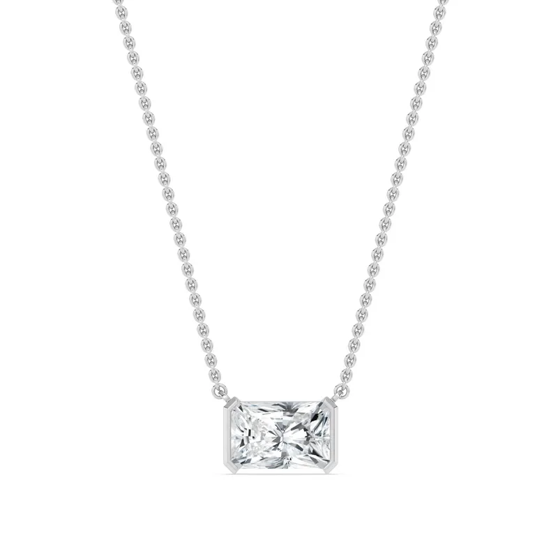 Essence Radiant Lab-Grown Diamond Pendant in white gold — view 1