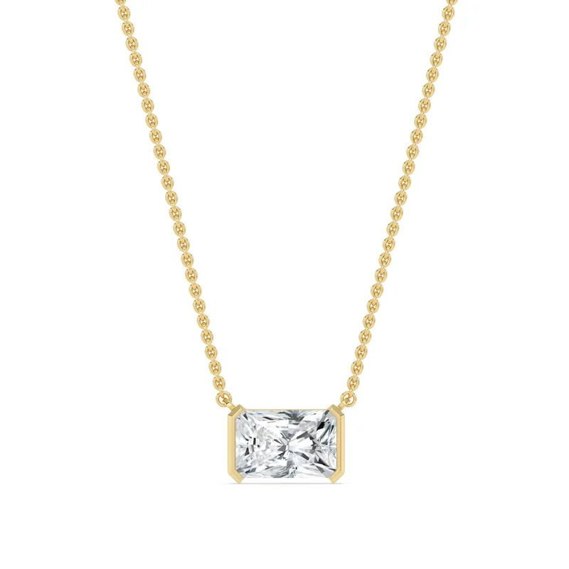 Essence Radiant Lab-Grown Diamond Pendant in yellow gold — view 1
