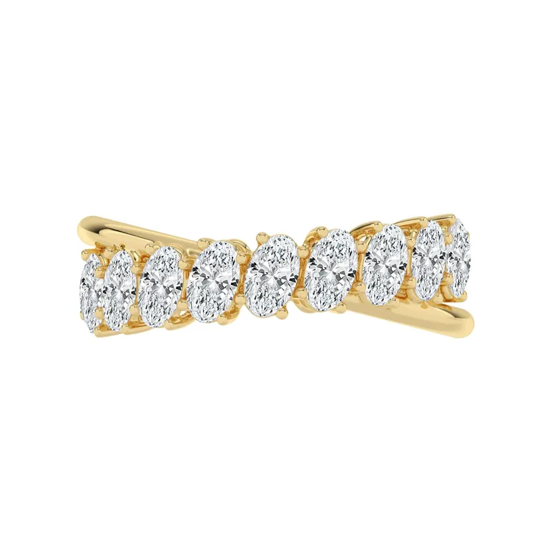 Oriana Oval Lab-Grown Diamond Ring in yellow gold — view 1