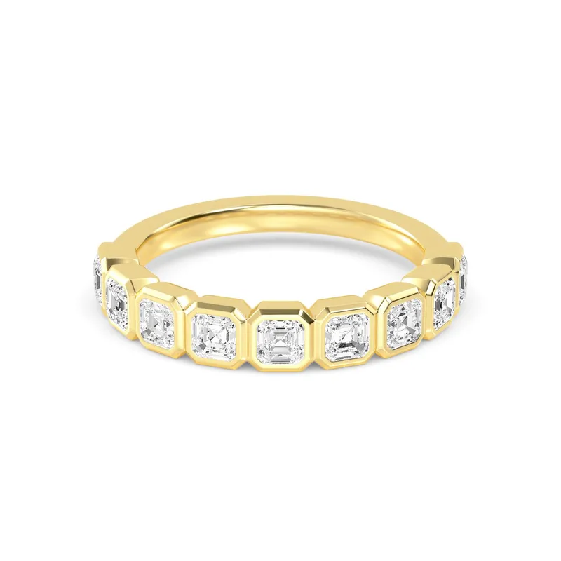 Isadora Asscher Lab-Grown Diamond Ring in yellow gold — view 1