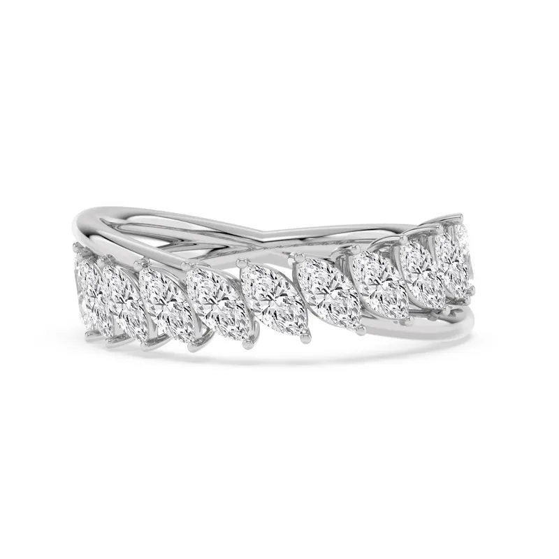 Marcella Marquise Lab-Grown Diamond Ring in white gold — view 1