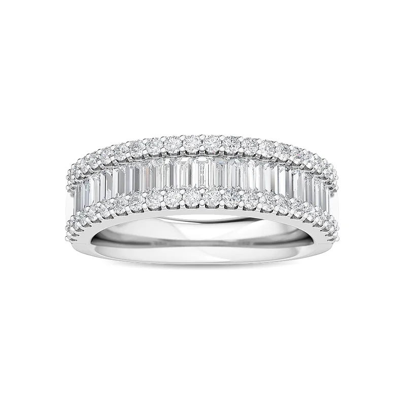Aster Mixed-Cut Lab-Grown Diamond Ring in white gold — view 1