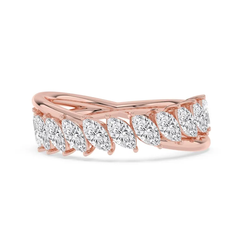 Marcella Marquise Lab-Grown Diamond Ring in rose gold — view 1