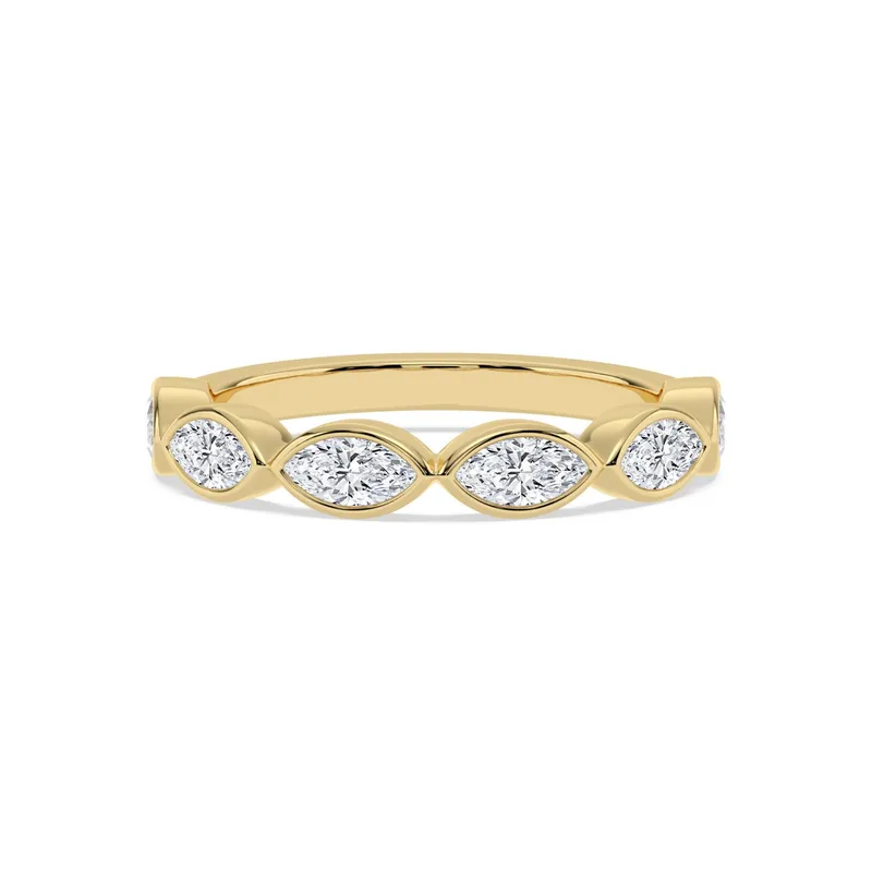 Ottilie Marquise Lab-Grown Diamond Ring in yellow gold — view 1