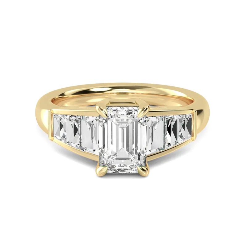 Eloise Mixed-Cut Lab-Grown Diamond Ring in yellow gold — view 1