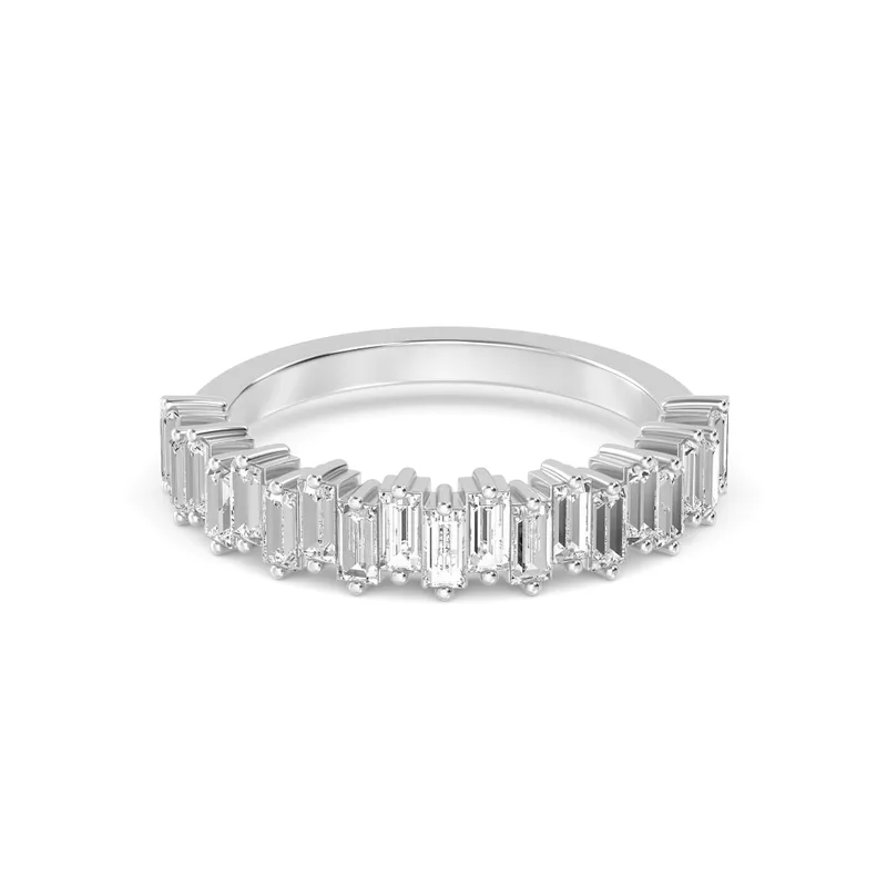 Margot Baguette Lab-Grown Diamond Ring in white gold — view 1