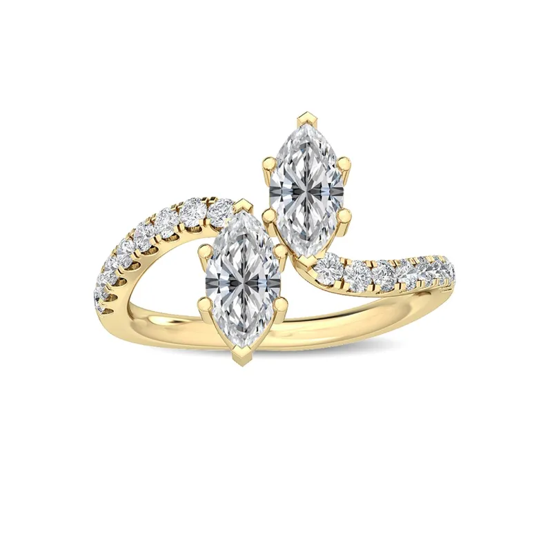 Vivienne Mixed-Cut Lab-Grown Diamond Ring in yellow gold — view 1
