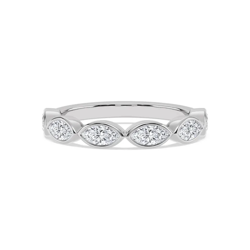 Ottilie Marquise Lab-Grown Diamond Ring in white gold — view 1
