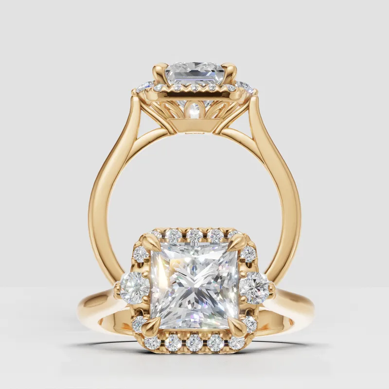 Mallory Vintage Halo  engagement ring