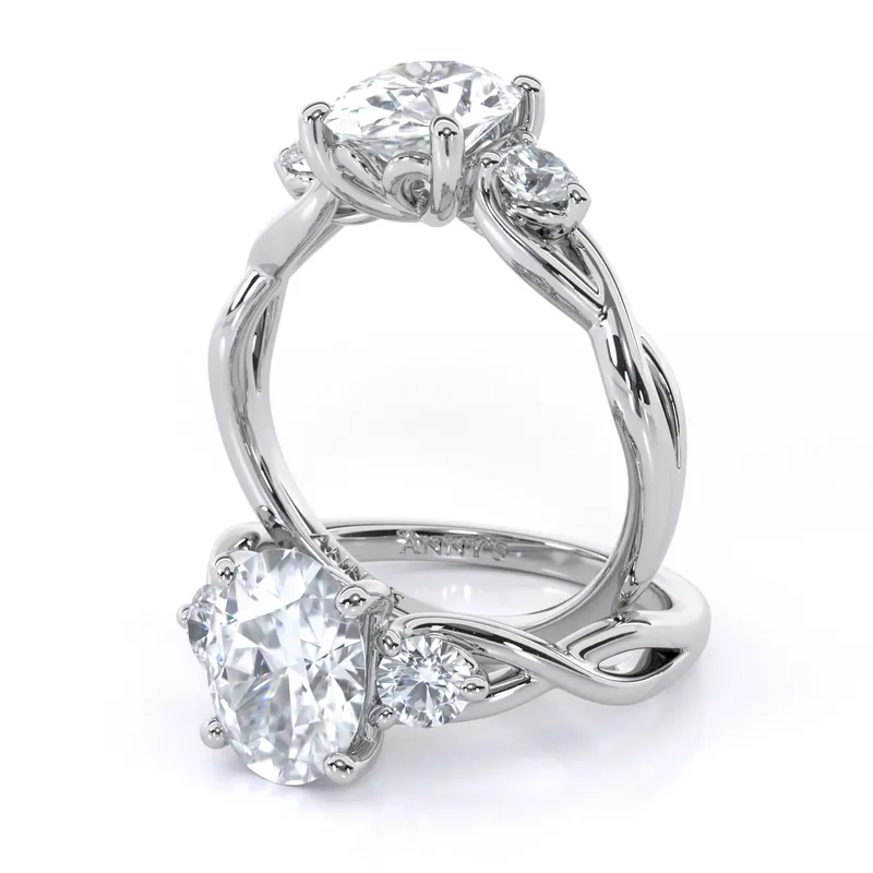 Tracey Twist Three Stone engagement ring