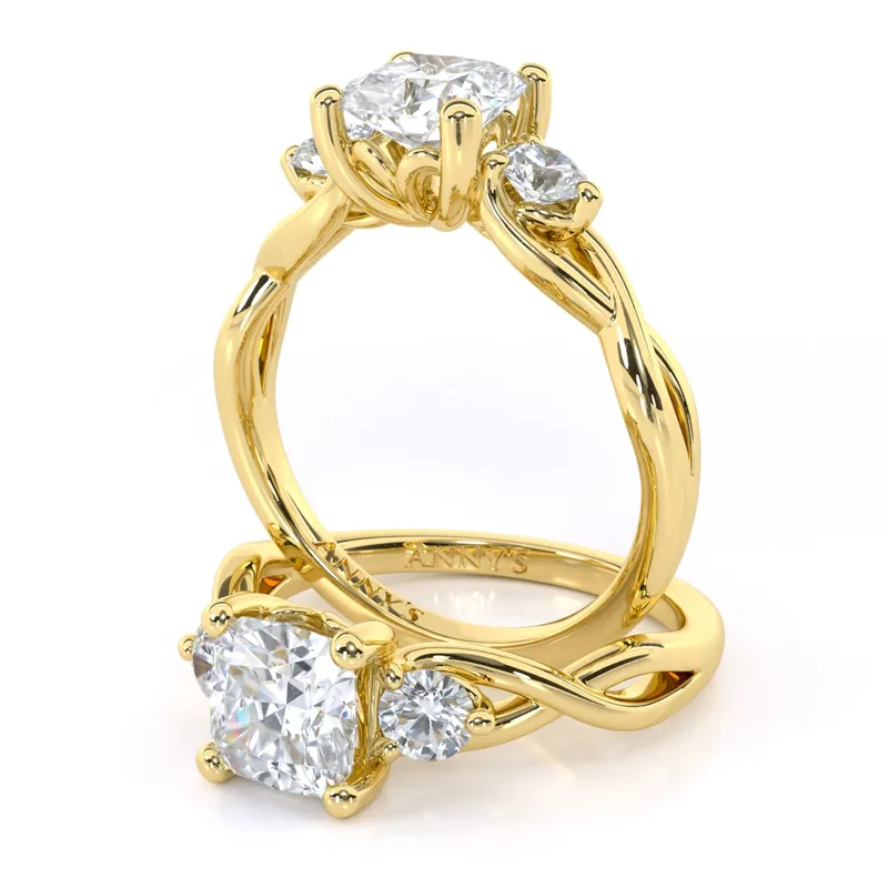 Tracey Twist Three Stone engagement ring