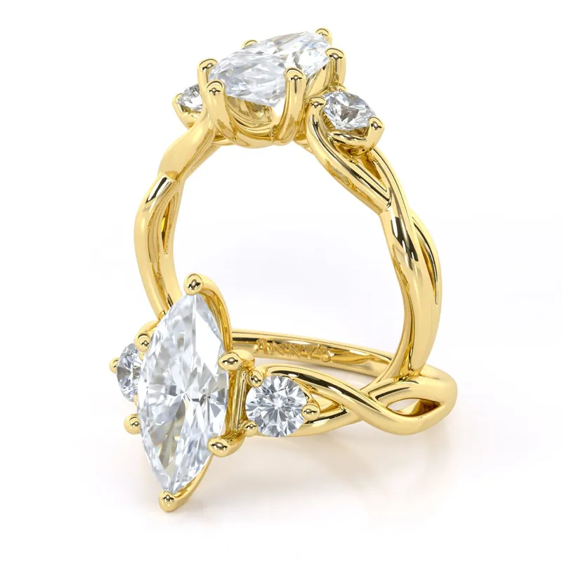 Tracey Twist Three Stone engagement ring