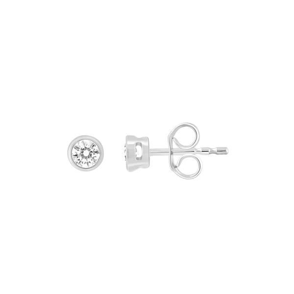 0.2ct Lab Grown Diamond Stud Earrings in 9K White Gold