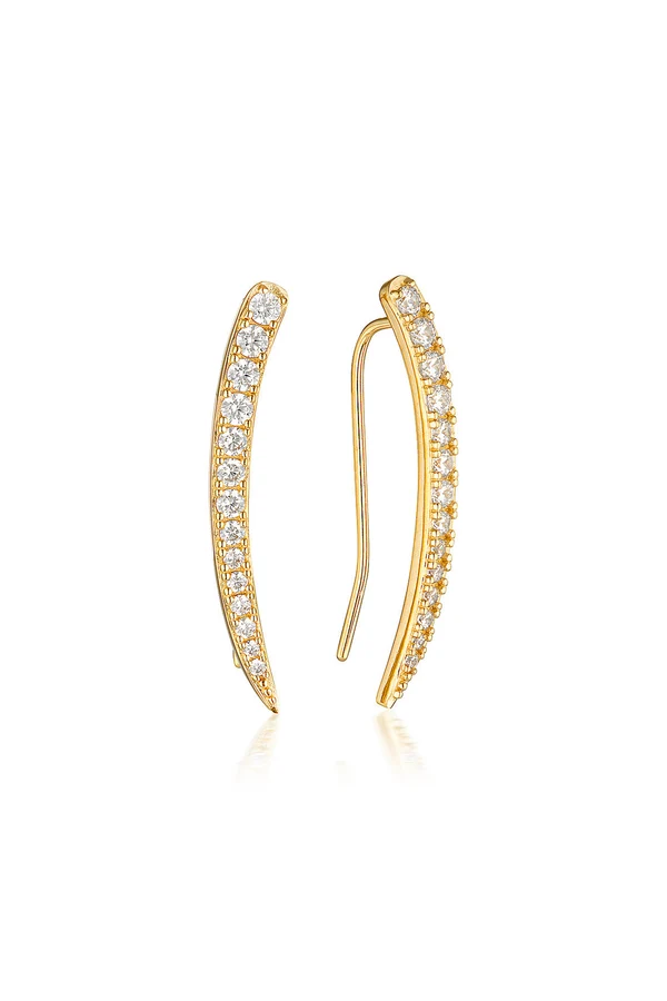 GEORGINI Summer Sorbet Vanilla Vine Earrings Large
