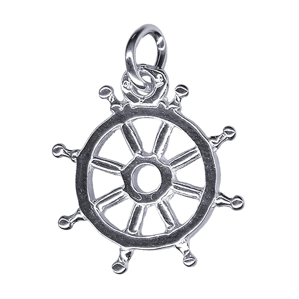 Ships Wheel Charm 15mm