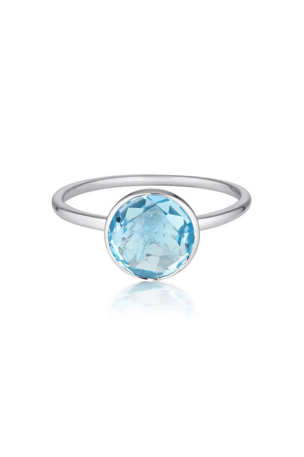 GEORGINI Rodos Bl/Topaz Ring
