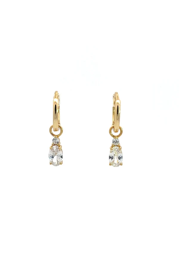 GEORGINI A Christmas Journey Baby Oval Earrings