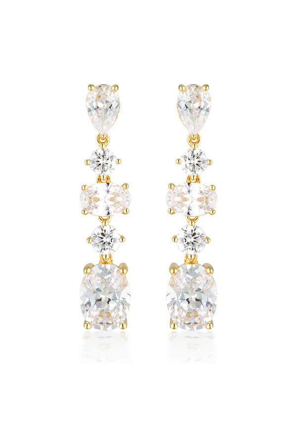 GEORGINI Iconic Bridal Christina Earrings