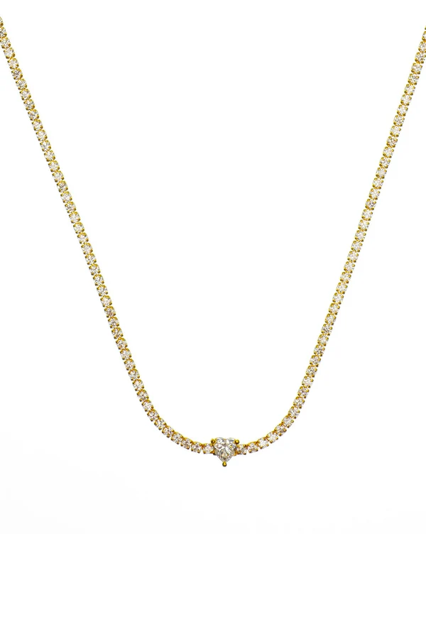 GEORGINI Sweetheart Tennis Necklace