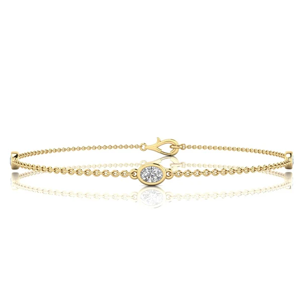 0.25ct Lab Grown Diamond Bracelet in 9K Yellow Gold