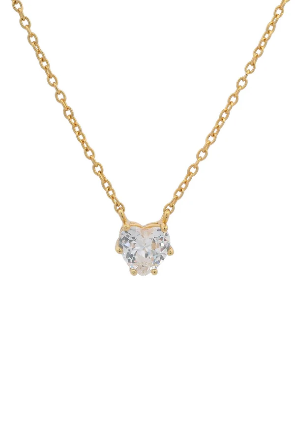 GEORGINI Midnight Velvet Baby Heart Necklace
