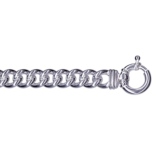 Curb Euro Bolt Ring Bracelet 9mm