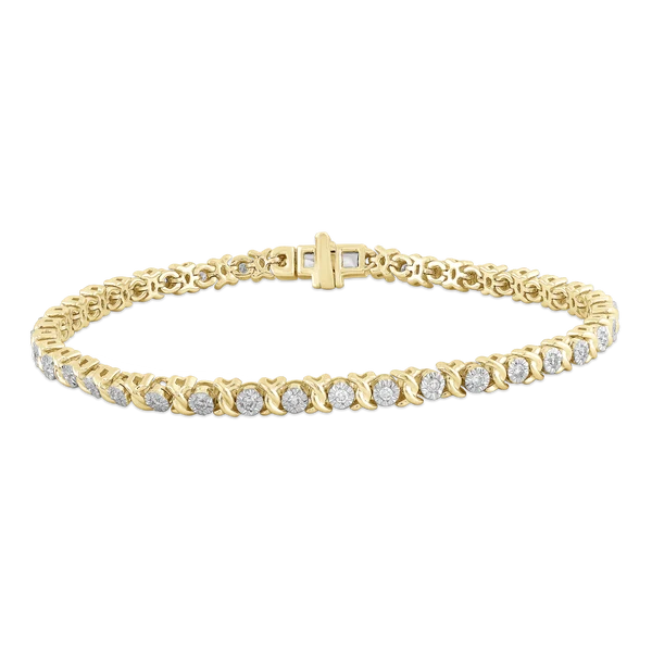 Bracelet with 0.50ct Diamonds in 9K Yellow Gold