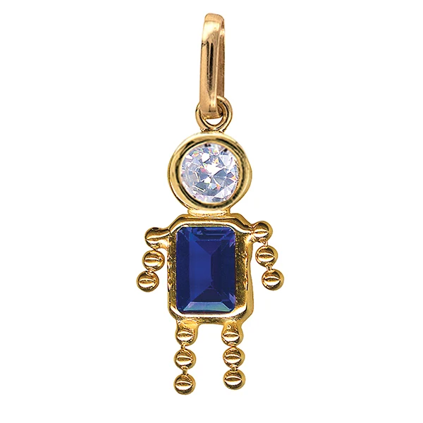 9Y Gem Boy Charm