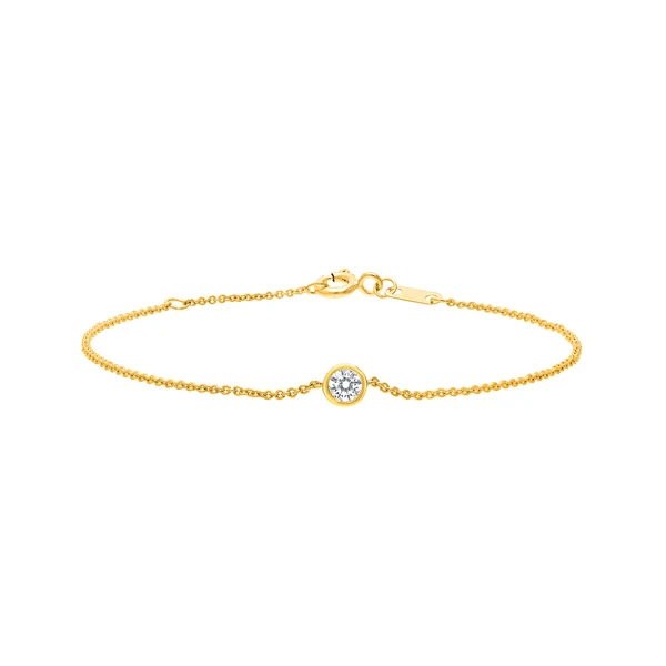 0.15ct Lab Grown Diamond Bracelet in 9K Yellow Gold