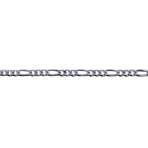 Bevelled Figaro Diamond Cut Chain 2.80mm