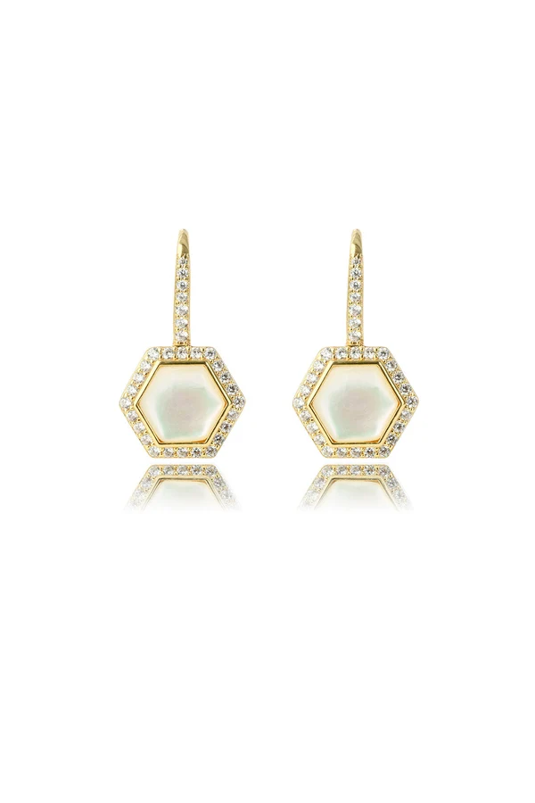 GEORGINI Oceans Torquay Mother Of Pearl Earrings