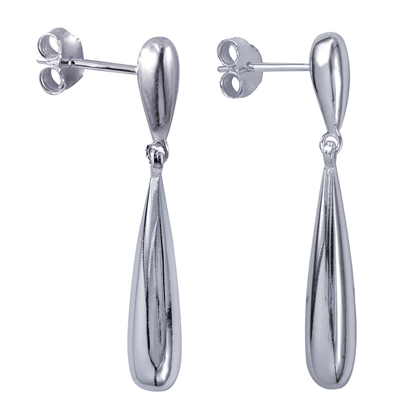 Elongated Teardrop Studs