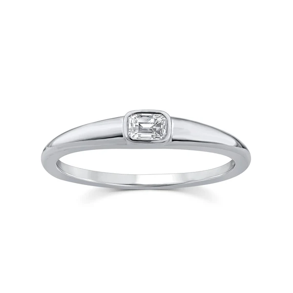 0.15ct Lab Grown Diamond Ring in 9K White Gold